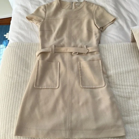 Club Monaco pale pink belted dress